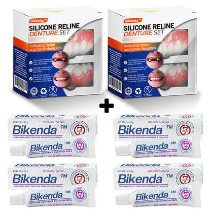 Bikenda™ Silikon-Zahnprothesen-Reline-Set (Deutsche Zahnärztekammer-zertifiziert)🍀