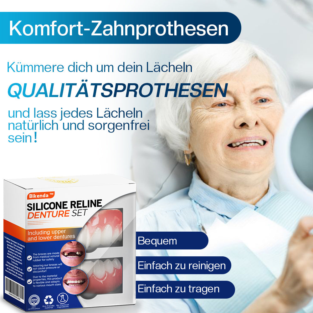 Bikenda™ Silikon-Zahnprothesen-Reline-Set (Deutsche Zahnärztekammer-zertifiziert)🍀