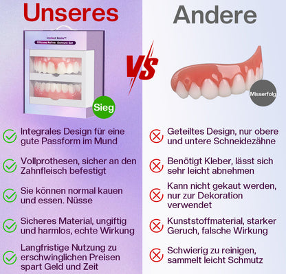 ✅Offizielle Webseite | Instant Smile™ Silikon-Zahnprothesen-Set 👨🏻‍⚕️ Empfohlen von der Deutschen Zahnärztekammer 🍀🍀